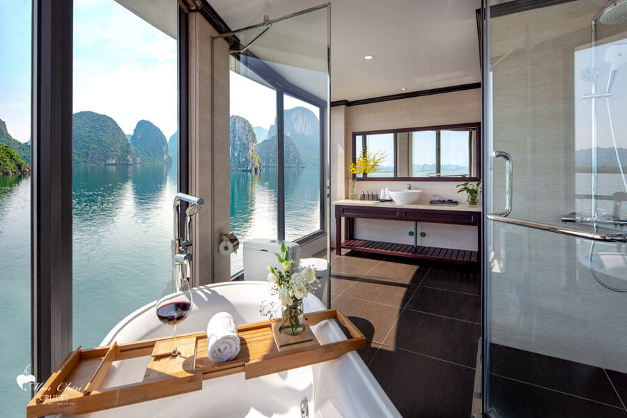 President Suite 1 Bathtub  - Halong Bay Muslim Cruise 2 Days - 1 Night