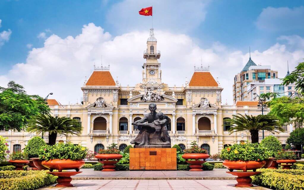 Ho Chi Minh City Hall - Vietnam Muslim Tour Package 10 Days – 9 Nights