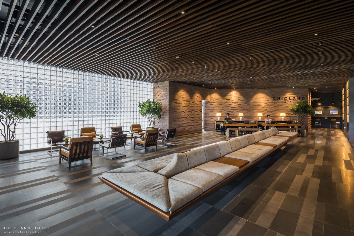 Lounge seating at Chicland Danang Beach Hotel