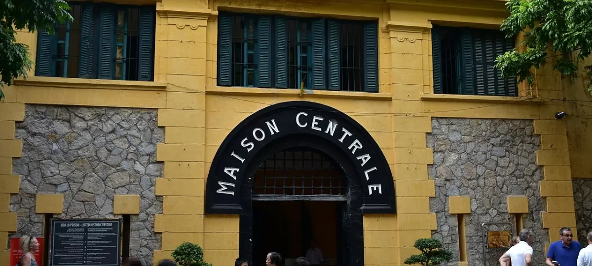 Maison Centrale gate of Hoa Lo Prison, Hanoi