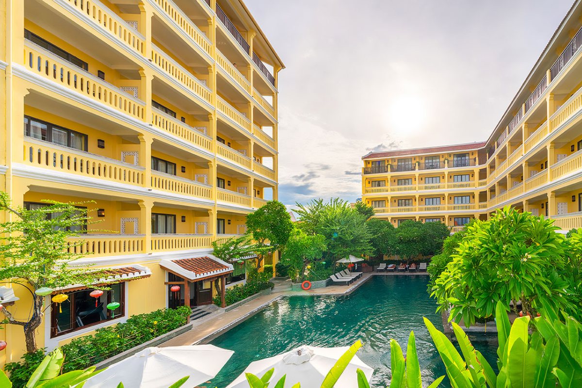 Pool courtyard at Hoi An Central Boutique Hotel