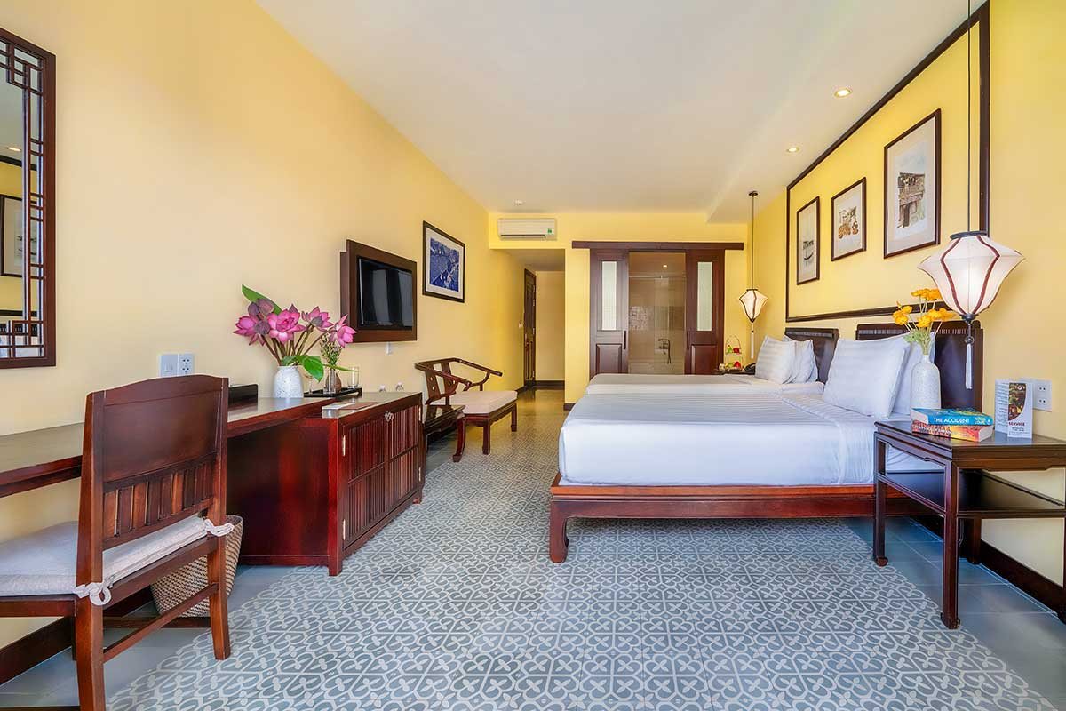 Family Two-Bedroom room interior at Hoi An Central Boutique Hotel
