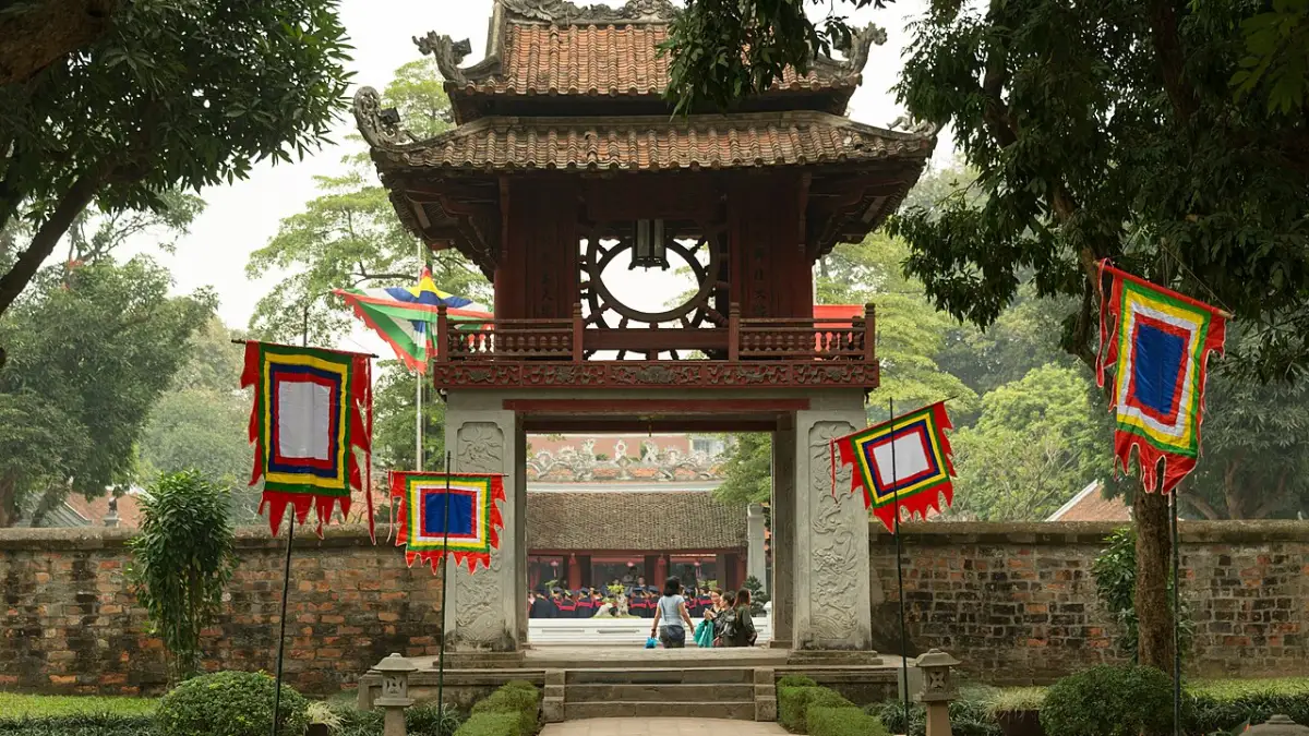 Khue Van Cac pavilion in the Temple of Literature, Hanoi