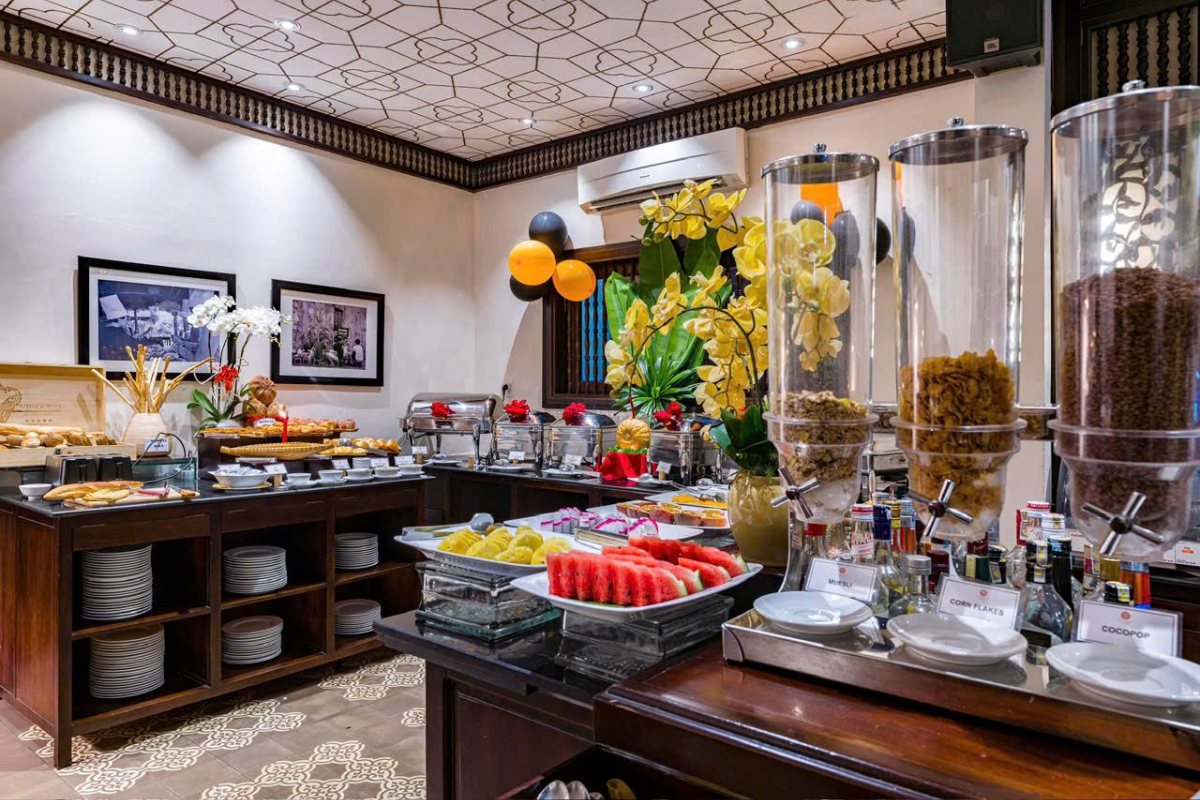 Breakfast buffet at Little Hoi An