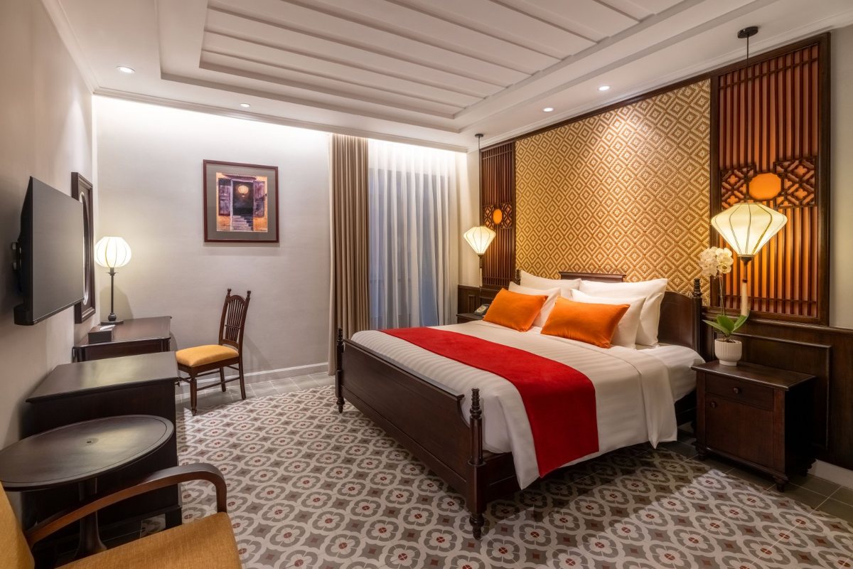 Junior Suite with a king bed at Little Residence Hoi An