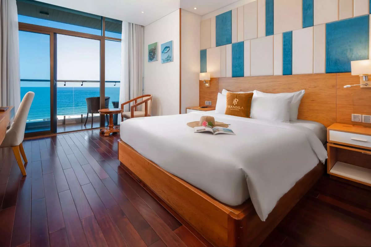 Ocean Front King room with balcony at Mandila Beach Hotel