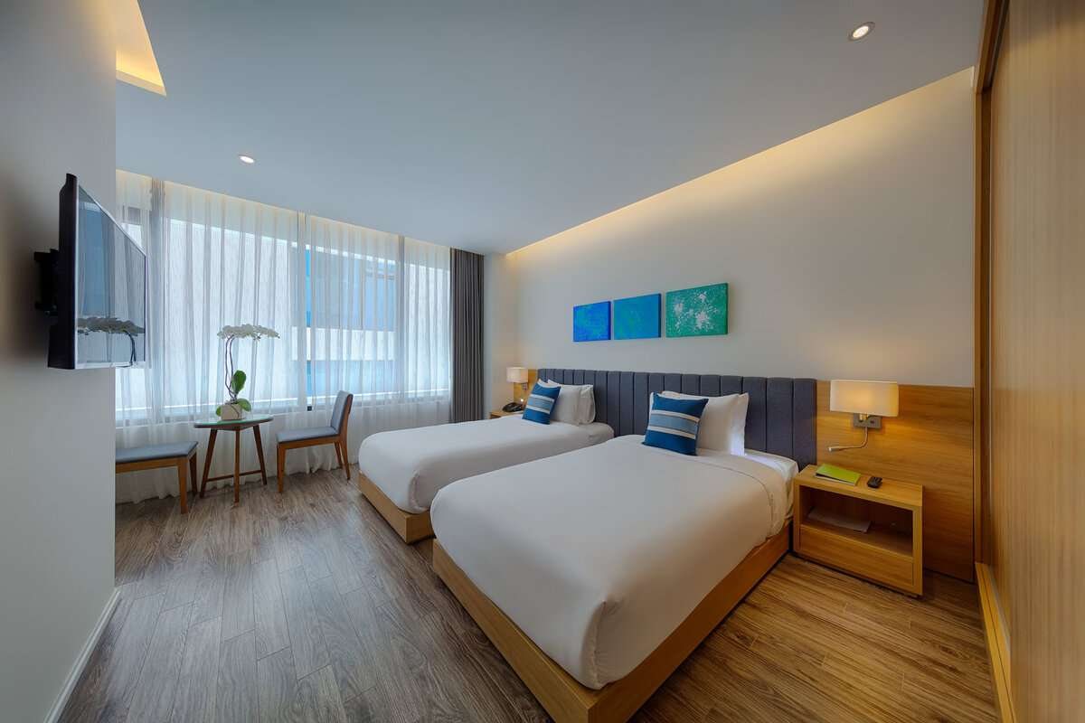 Deluxe room space at Parosand Danang Hotel