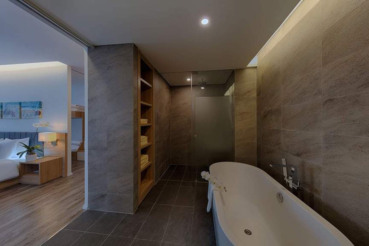 Bathtub in the Executive Family Suite at Parosand Danang Hotel