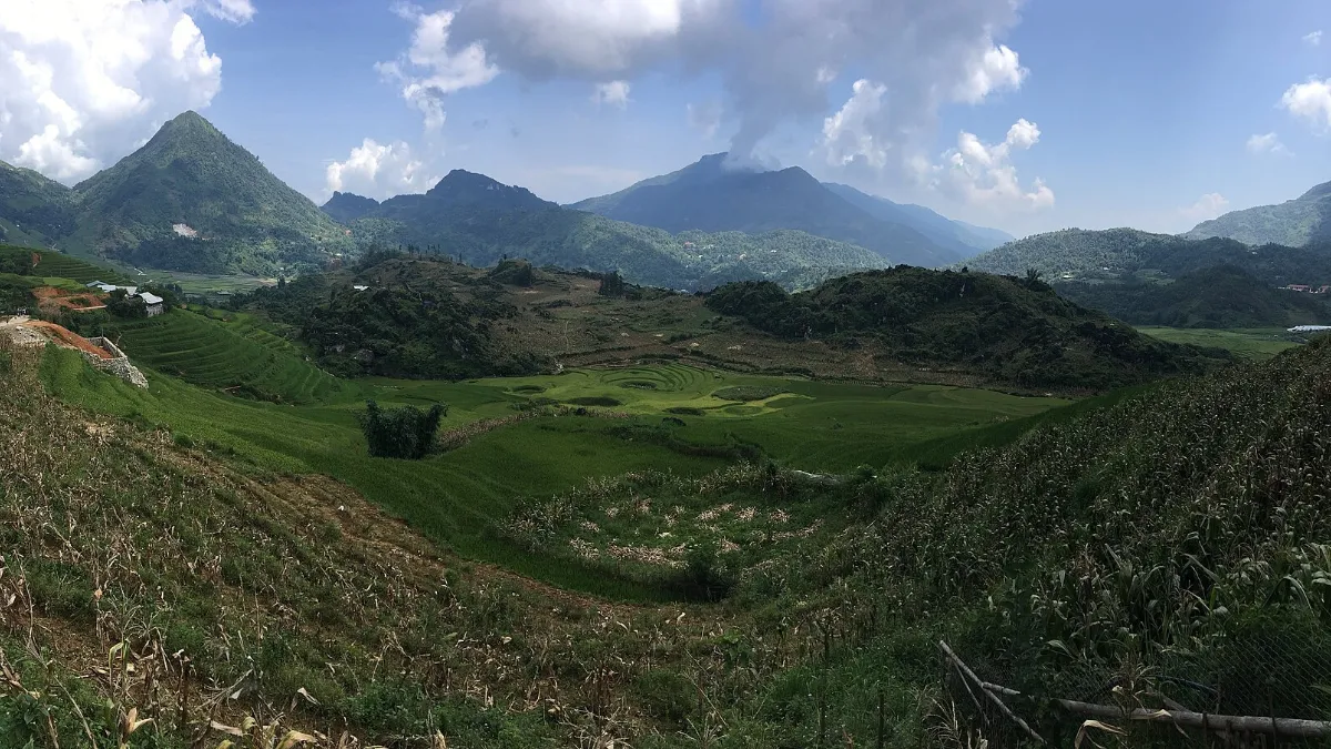 Rice terraces in the valley of Ta Phin, Sapa