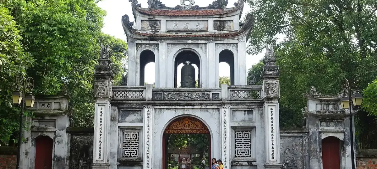 Van Mieu Gate, the main entrance of the Temple of Literature, Hanoi