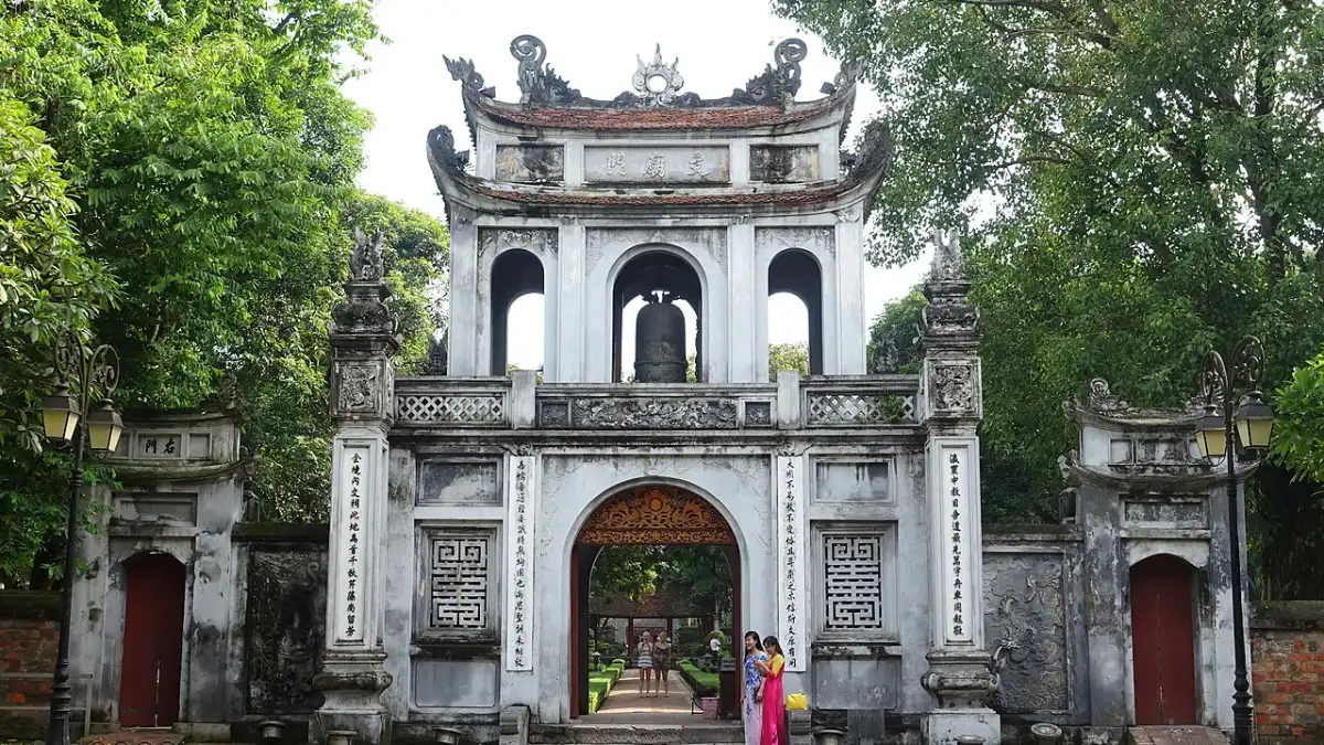 Van Mieu Gate, the main entrance of the Temple of Literature, Hanoi